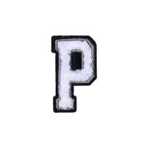 Letter P Patch – P Black/White