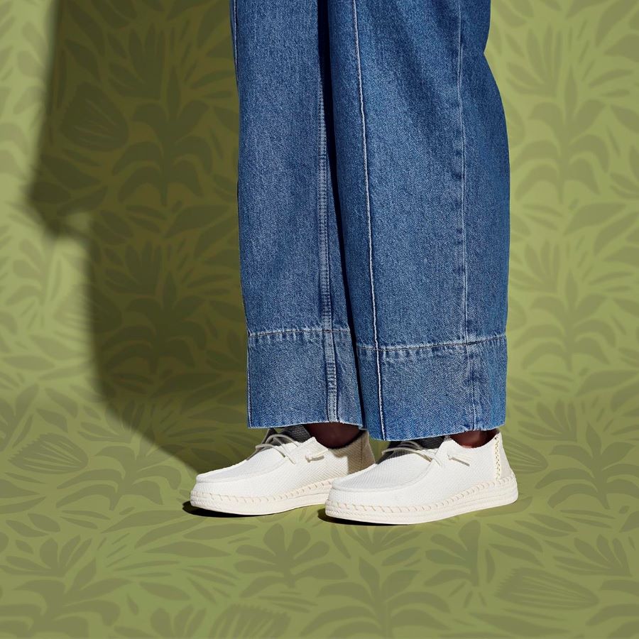 Wendy Espadrille Woven – White - Image 2